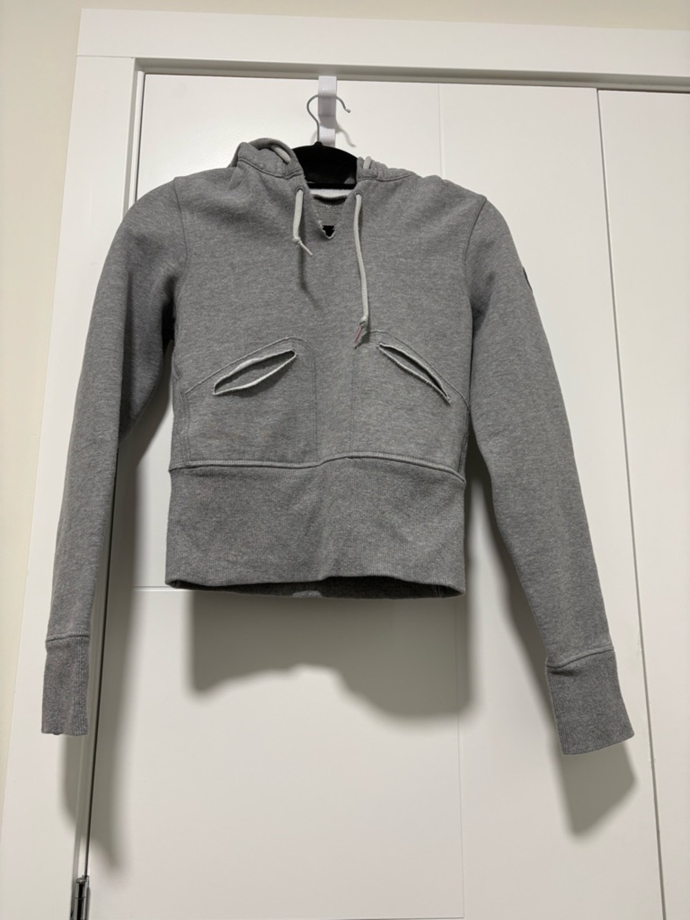 lululemon athletica Gray Patch Sweatshirt with Bright Green Logo - Picture 3 of 6